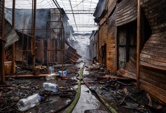 Después del desastre 100 comerciantes inician dura tarea de levantarse desde las cenizas
