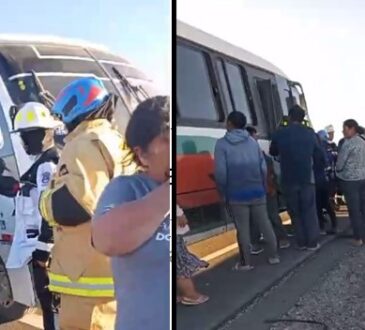 Ventarrón provocó choque de un camión y bus con 35 escolares: Pudo ser una tragedia