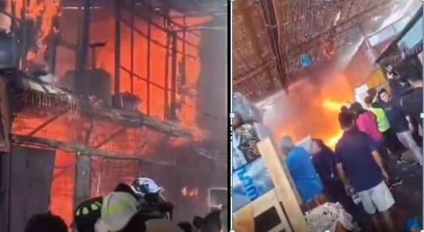 Incendio de grandes proporciones arrasa terminal ASOCAPEC: Más de 4 horas luchando contra las llamas