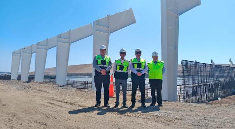 Nuevo galpón de minerales en Puerto Arica presenta un 62% de avance