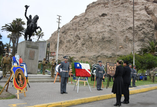 Emotivo homenaje al Libertador Bernardo O´Higgins en Arica