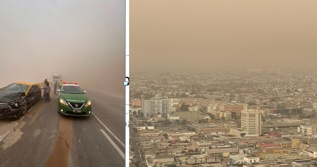 Este martes Arica estuvo bajo tormenta de arena
