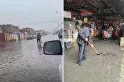 Trabajo en terreno para mitigar los efectos de la lluvia en Arica