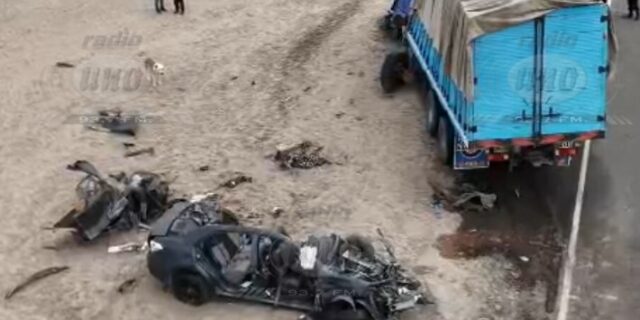 Dron deja en evidencia magnitud del choque frontal en ruta a Tacna