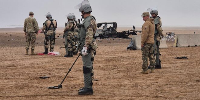 Analizan restos biológicos en el lugar de la explosión en la frontera